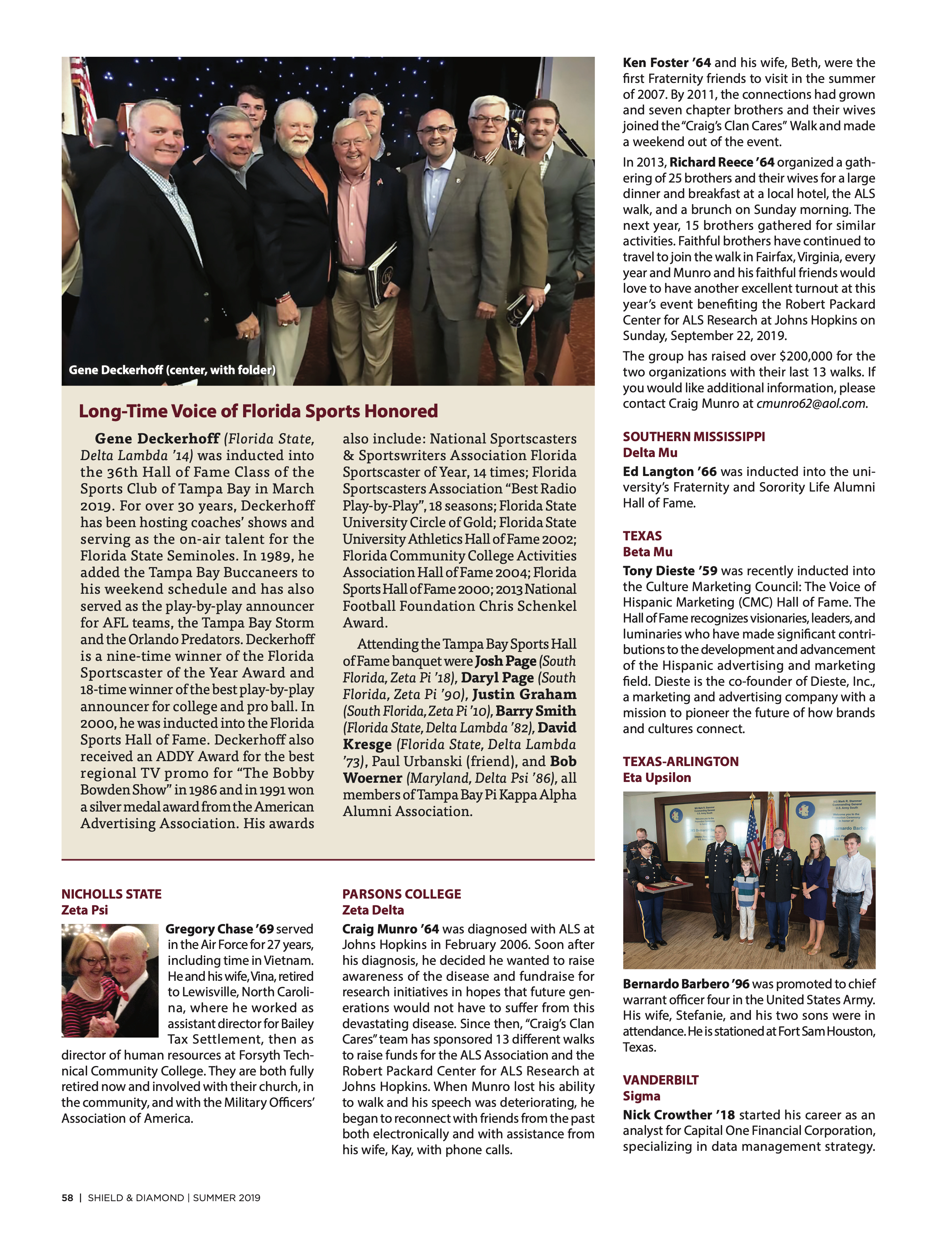 Long-Time Voice of Florida Sports Honored